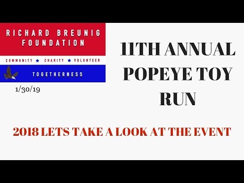 11th Annual Popeye Toy Run Dec 2, 2018 Video