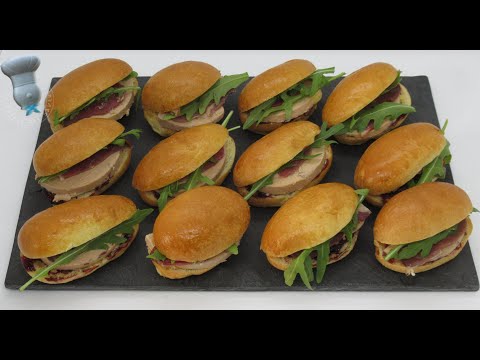 Recette des sandwiches au foie gras et magret