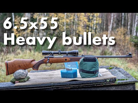 Heavy bullets in the 6.5x55 Swedish
