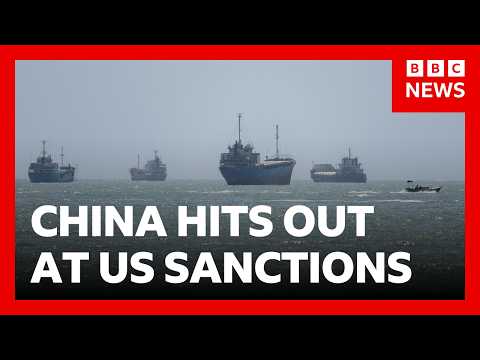 China hits out at 'illegal' US sanctions on Iran and trading partners | BBC News