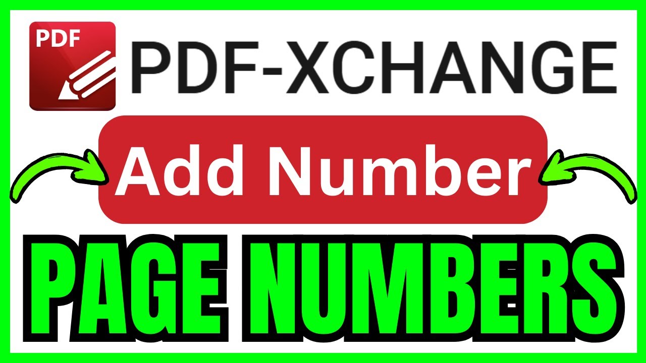 How To ADD PAGE NUMBERS In PDF XChange Editor (QUICK & EASY) 2026