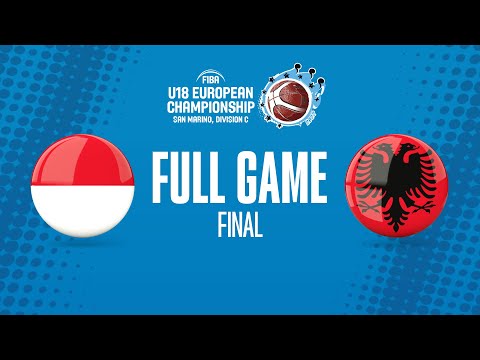 FINAL: Monaco v Albania | Full Basketball Game | FIBA U18 European Championship 2022 - Division C