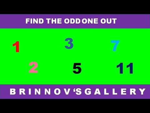 Find odd one out | odd man out | find the different one | math quiz | odd one out | how to find