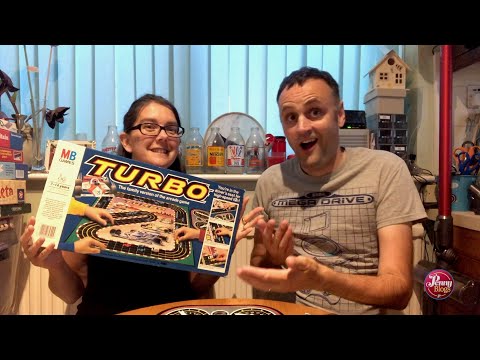 Penny Plays Turbo - the vintage board game from MB Games based on the original Sega Arcade game 1983