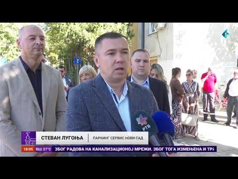 Ново паркиралиште на Футошком путу код Сателитске пијаце („Разгледнице”. РТВ, 19. 9. 2025.)