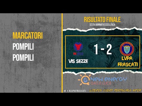 Eccellenza, sesta giornata: Vis Sezze - LVPA Frascati 1 - 2