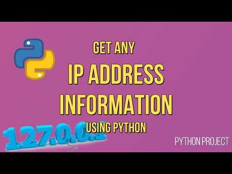 Get Any Ip Address Information Using Python Python Projects