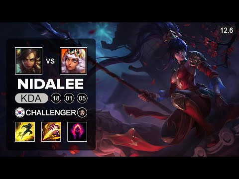 Nidalee Jungle vs Qiyana - KR Challenger - Season 12 Patch 12.6
