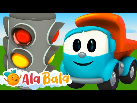Desene animate AlaBala - Super Camionul Leo construieste un semafor 🚦