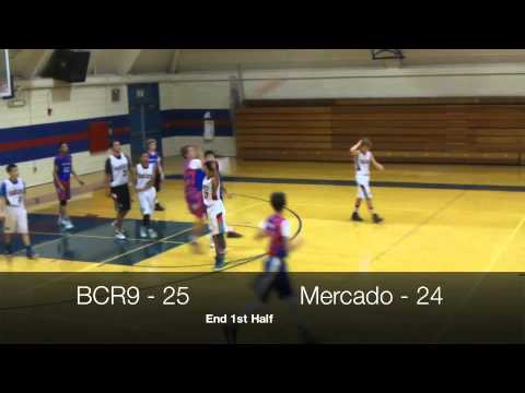 Bay City Red 9 vs Mercado - 9th Grade Boys Basketball - City League 2015