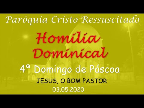 Homilia do 4ª Domingo da Páscoa - 19.04.2020 - 10h