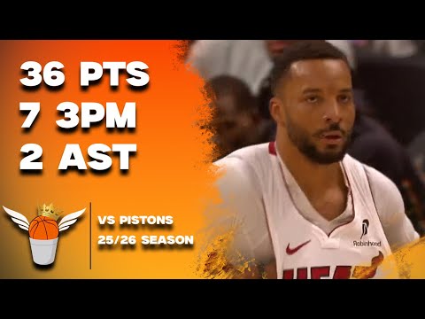 Norman Powell 36 Points vs Pistons Full Highlights! (1/1/2026)