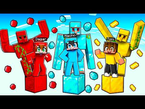 Atrapados en Un Bloque de GÓLEMS en Minecraft...