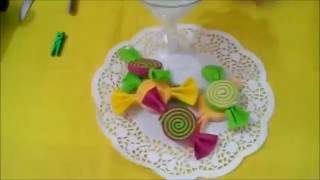 caramelle girella in gomma crepla, confettata con caramelle in gomma crepla, idee per compleanni