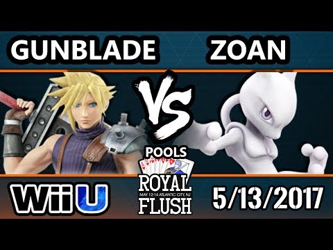 Royal Flush SSB4 - Gunblade (Cloud, Ganondorf) Vs. Zoan (Mewtwo) Smash 4 Pools - Smash Wii U