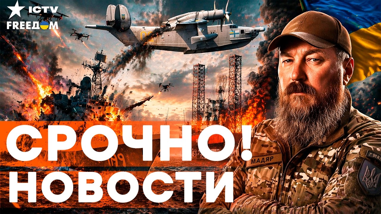 ЖИРНЫЙ УЛОВ! Дроны ВСУ РАЗНОСЯТ! Фрегат РФ на дне, установка "Сиваш" ПЫЛАЕТ, МИ