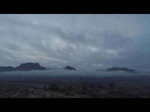 Red Rock Canyon winter storm time lapse near Las Vegas