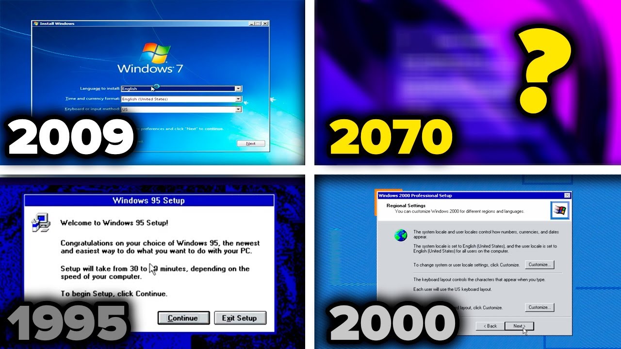 Evolution of Windows Installers (1995 – 2070)