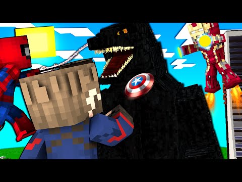 AVENGERS vs GODZILLA - MINECRAFT ITA