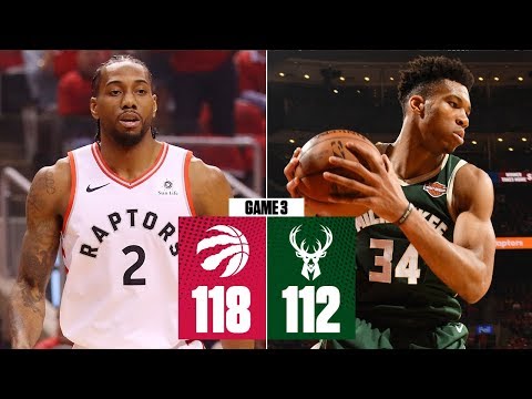 Kawhi comes up clutch in 2OT win | Bucks vs. Raptors Game 3 | 2019 NBA Playoff Highlights