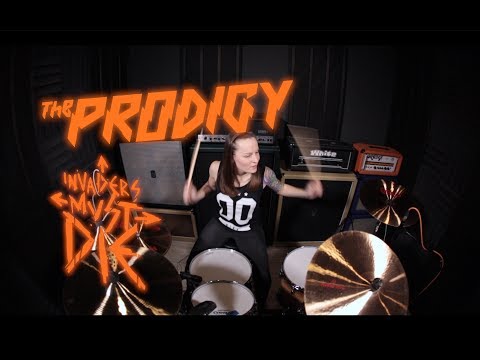 The Prodigy - Invaders Must Die (drum cover by Vicky Fates)