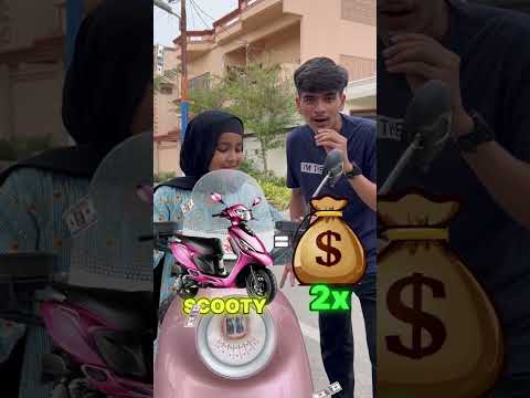 Tell Your SCOOTY Price 🚲 I’ll Make It Double 🤑💸 #shorts #ytshorts