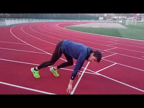 SPRINT partie 1 , départ technique , approche & apprentissage starting-block , 100 m