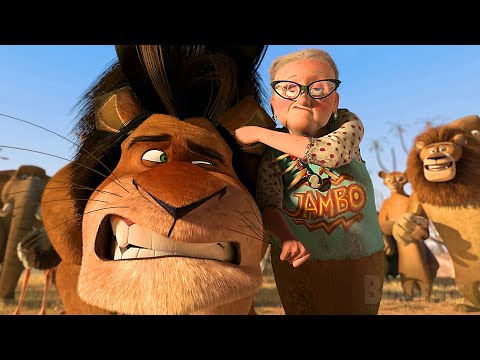 Großmutter bestraft einen gemeinen Löwen! | Madagascar 2 | German Deutsch Clip