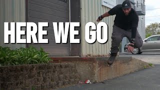 Skatepark Ledge IN THE STREETS // Aggressive Inline Skate Vlog