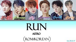 Astro - Run LYRICS [Color Coded Han/Rom]