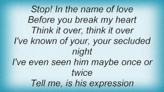 Human Nature - Stop! In The Name Of Love Lyrics