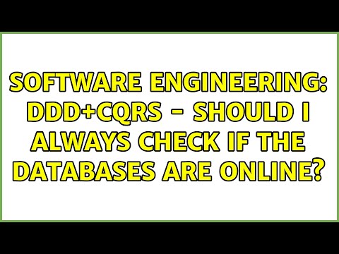 Software Engineering: DDD+CQRS - Should I always check if the Databases are online?