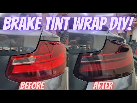 Brake light tint wrap, DIY