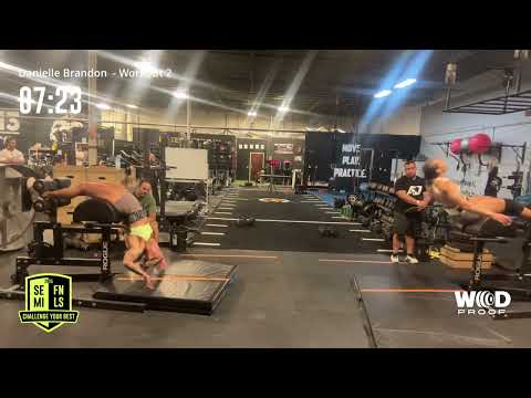 CROSSFIT in affiliate semi finals workout 2 🫢