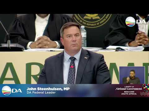 DA Leader John Steenhuisen opens the #SONA2026 debate