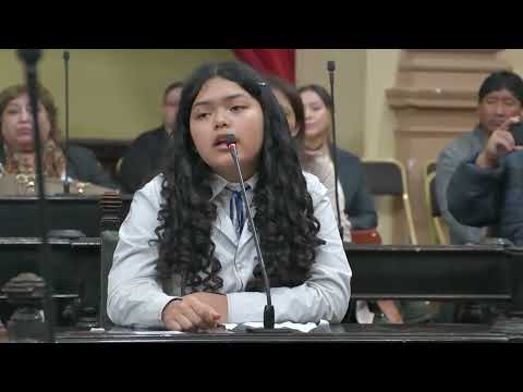 Estudiantes de séptimo grado fueron diputados por un día