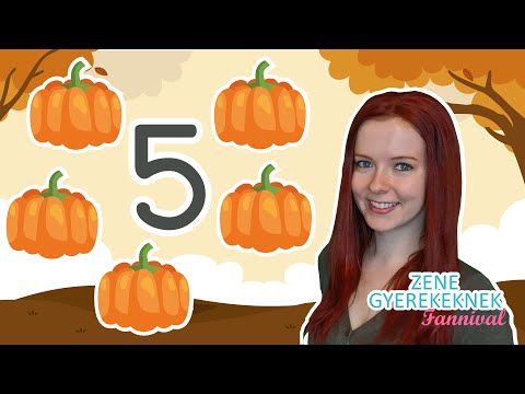 Öt Kicsi Tök Mozgással - Őszi Számoló Gyerekdal | Zene Gyerekeknek Fannival