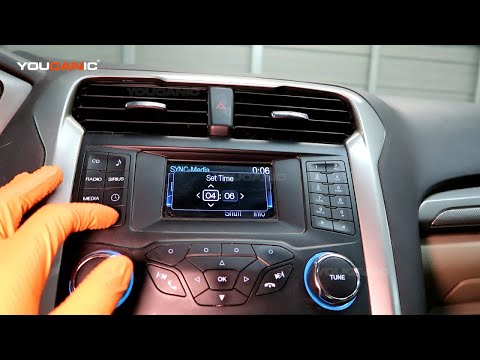 2013-2020 Ford Fusion – How to Set the Time Clock on Car Stereo