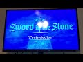 Opening To The Sword In The Stone 1989 VHS Sticker Label Copy