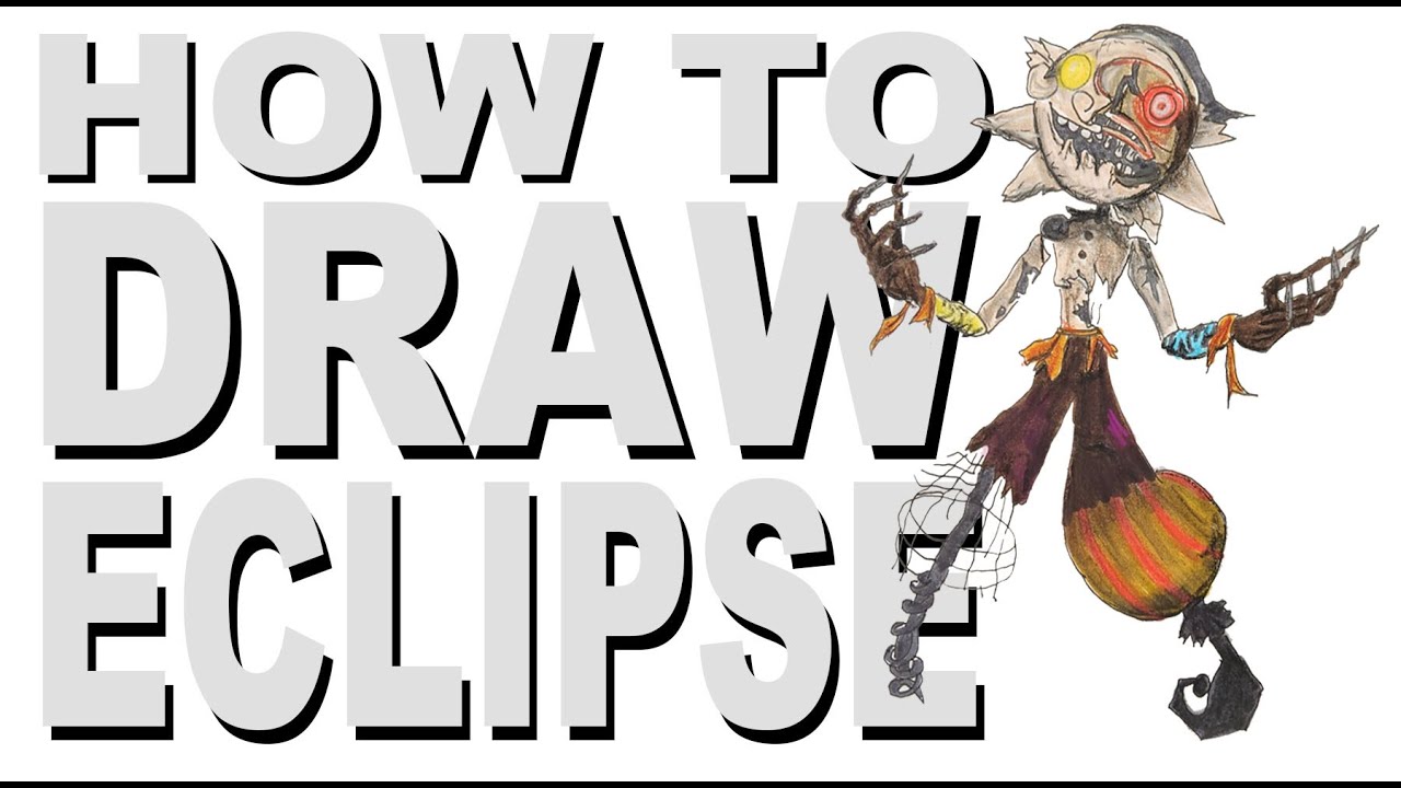 How to draw Eclipse (FNaF: Security Breach)