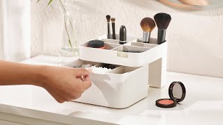 Viva Cosmetic Organiser with Drawer - Shell