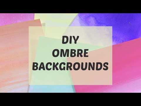DIY ombre background hacks:  card making handmade cards