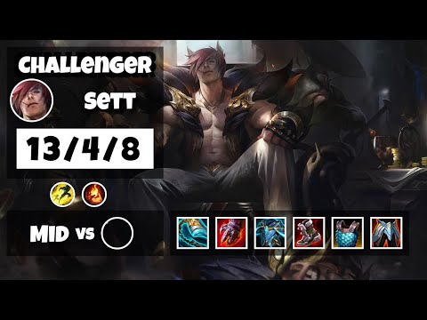 Sett vs Lee Sin KOREAN Challenger MID (13/4/8) - v11.12