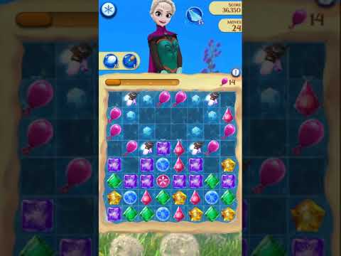 Disney Frozen Free Fall Endless map level #2902 (without using items)