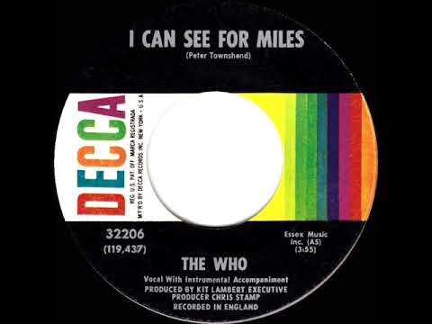 1967 HITS ARCHIVE: I Can See For Miles - The Who (mono 45 single version)