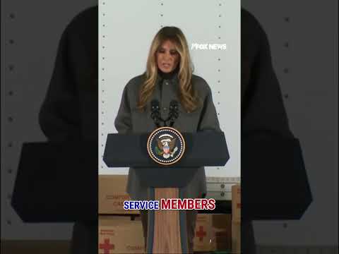 WATCH: First Lady Melania Trump praises the spouses of American military heroes #shorts #usa #news