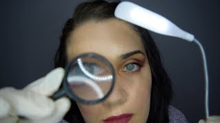 ASMR Skin Testing Exam - Gloves, Lights, Soft Speaking, Face Touching
