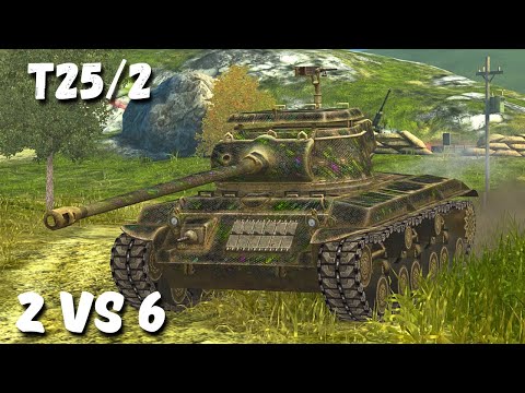 T25/2 - 5 KILLS | 6,1 K Damage, WoT Blitz Replay