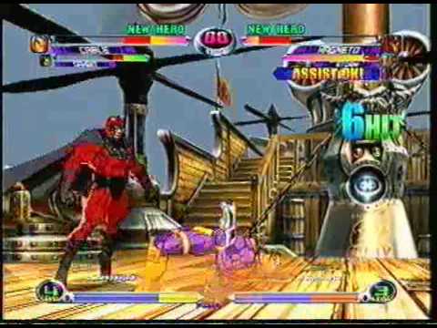 MvC2 Online (360): Unknown (Gam/Cab/Cap) vs Brett (MSS) .:11.12.09:.