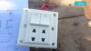 Two socket controlled to Two Switch  Mr Eng